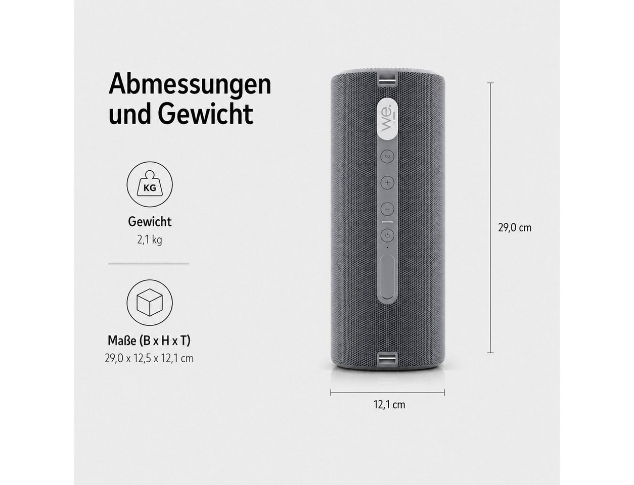 Loewe We. HEAR 2 storm grey - Neues Design. Bluetooth-Speaker (Bluetooth, 60 W, Entwickelt in Deutschland) – Bild 2 von 5