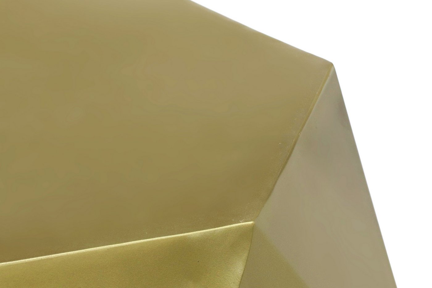 loft24 Beistelltisch, aus Metall in bronze, modernes Design, geometrische Form – Bild 4 von 5