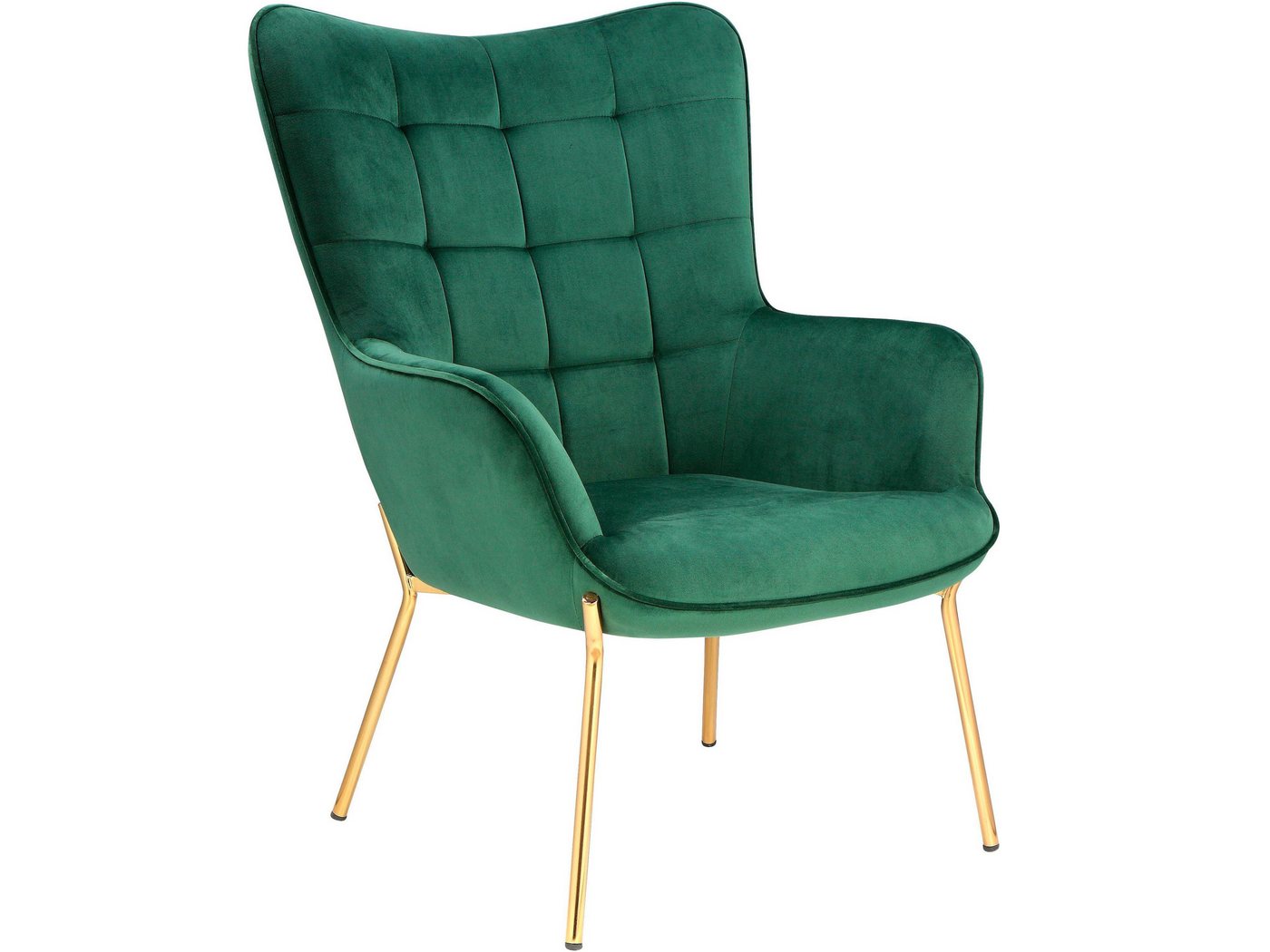 loft24 Loungesessel Bruce (1-St), Polstersessel, Sessel, Armlehnsessel, Metallgestell, Sitzhöhe 44 cm – Bild 2 von 2