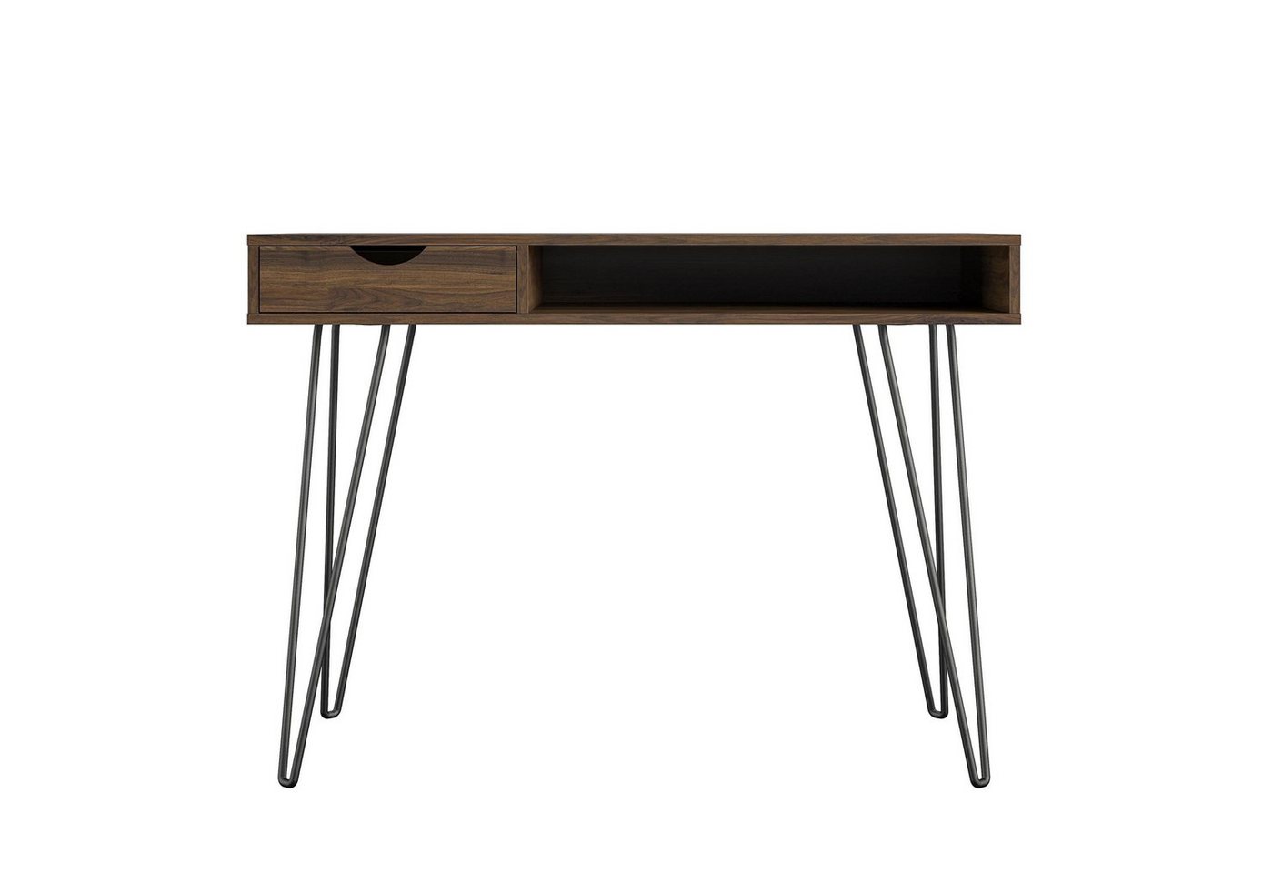 loft24 Schreibtisch Harmony - Arbeitstisch Bürotisch Computertisch PC Tisch Schreibpult, mit Schublade, Hairpin Tischbeine, Breite 78 cm – Bild 2 von 5
