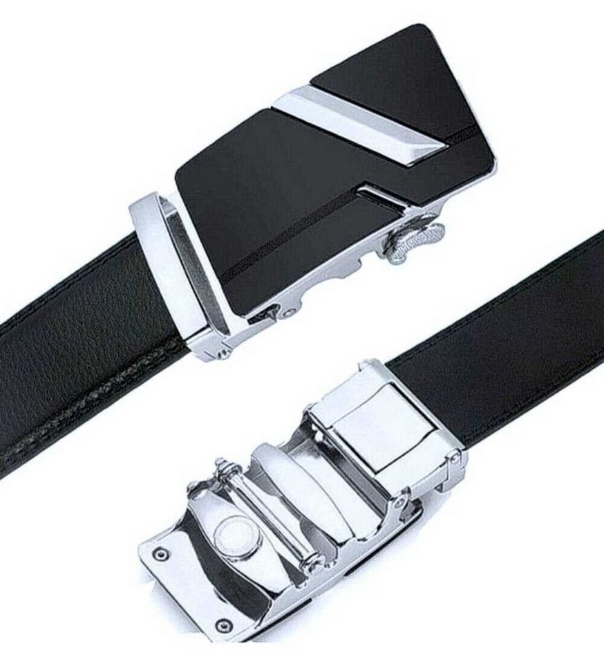 LOFTY Ledergürtel Automatikgürtel Herren, Gürtel Herren, Ledergürtel Herrengeschenk, 3,5 cm breit, kürzbar, Automatik Gürtel – Bild 2 von 5