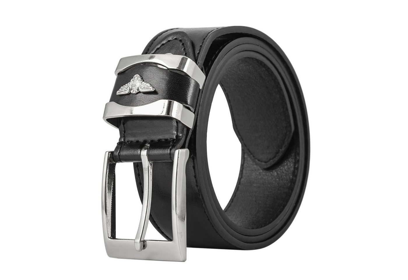 LOFTY Ledergürtel Herren Gürtel, Ledergürtel, Jeans Gürtel, 4cm Gürtel aus Leder, kürzbar, Herrengeschenk – Bild 2 von 3