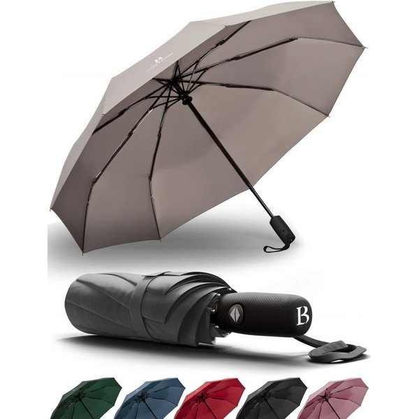 Logan & Barnes Taschenregenschirm Boston, Sturmfest bis 140 km/h