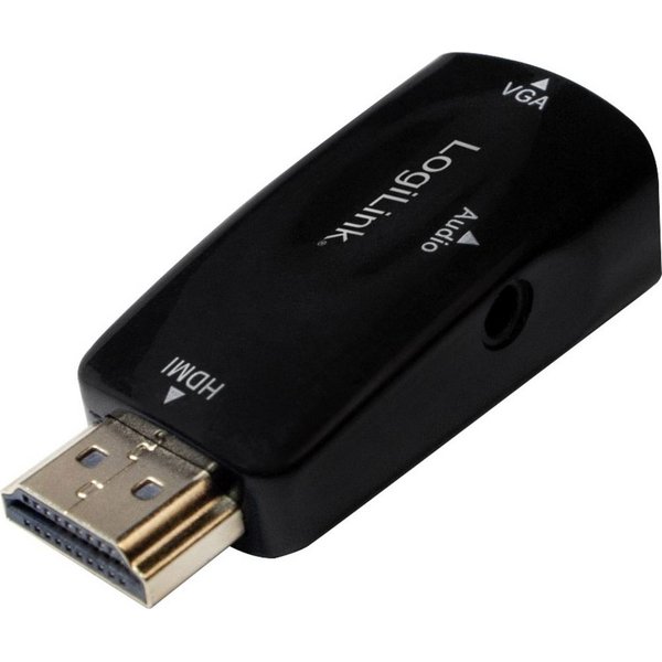 LogiLink LogiLink CV0107 Adapter [1x HDMI-Stecker - 1x VGA-Buchse] Schwarz TV-Adapter