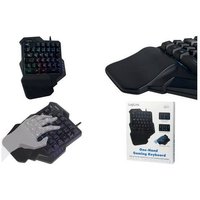 Logilink Einhand-Gaming Tastatur, beleuchtet, schwarz