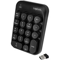 Logilink Tastatur Wireless mit Touchpad, 2,4 GHz, schwarz