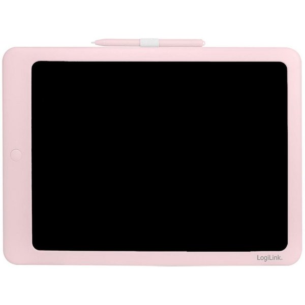 LogiLink Zaubertafel AA0182 LCD Kinderschreibtafel 14" wiederbeschreibbar, Maltablet, Löschsperre, Whiteboard-Rückseite, Stylus, 14 Zoll