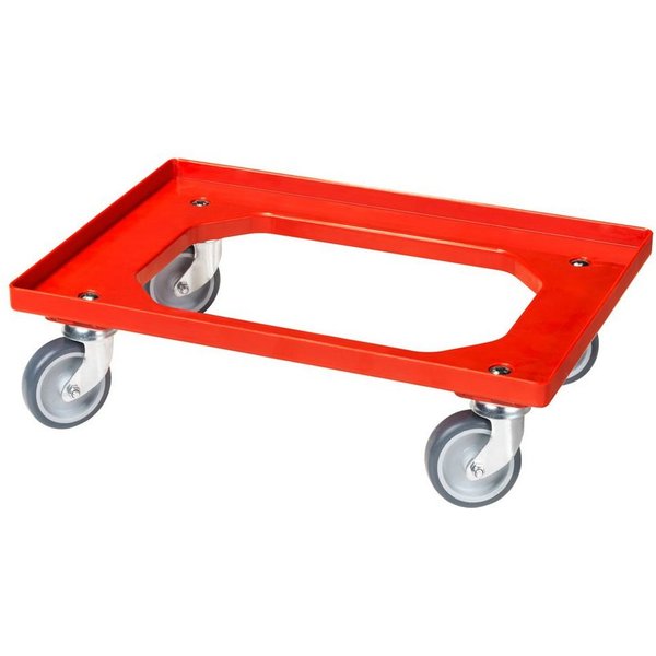 Logiplast Transportroller Transportroller – 4 Lenkrollen, passend für Eurobehälter 600×400 mm
