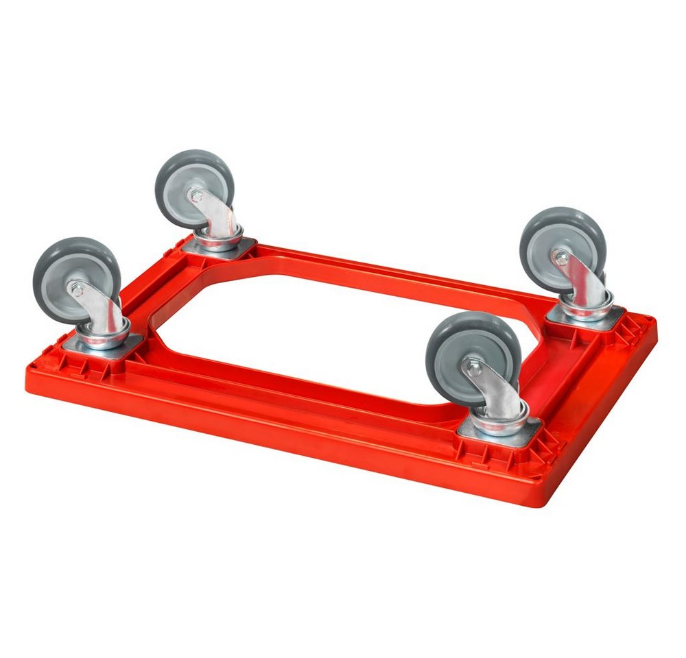 Logiplast Transportroller Transportroller – 4 Lenkrollen, passend für Eurobehälter 600×400 mm – Bild 2 von 5