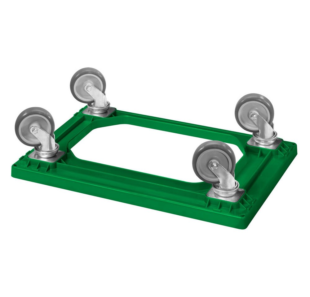 Logiplast Transportroller Transportroller – 4 Lenkrollen, passend für Eurobehälter 600×400 mm – Bild 2 von 5