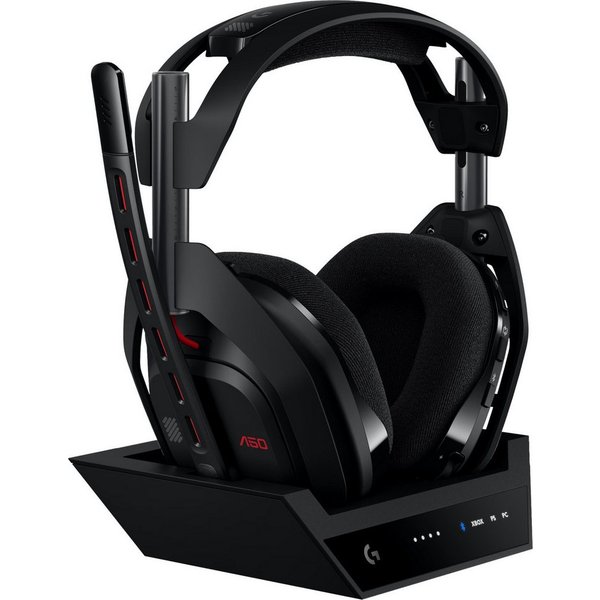 Logitech G Astro A50 LIGHTSPEED PS5 Xbox PC Kopfhörer Gaming-Headset (Bluetooth, Lautstärkeregelung, Stummschaltung, PLAYSYNC, Batteriestatusanzeige, Bluetooth,
