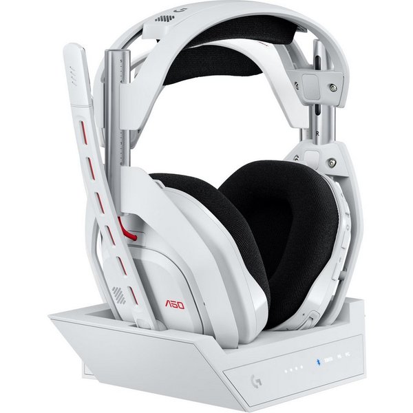 Logitech G Astro A50 LIGHTSPEED PS5 Xbox PC Kopfhörer Gaming-Headset (Bluetooth, Lautstärkeregelung, Stummschaltung, PLAYSYNC, Batteriestatusanzeige, Bluetooth,