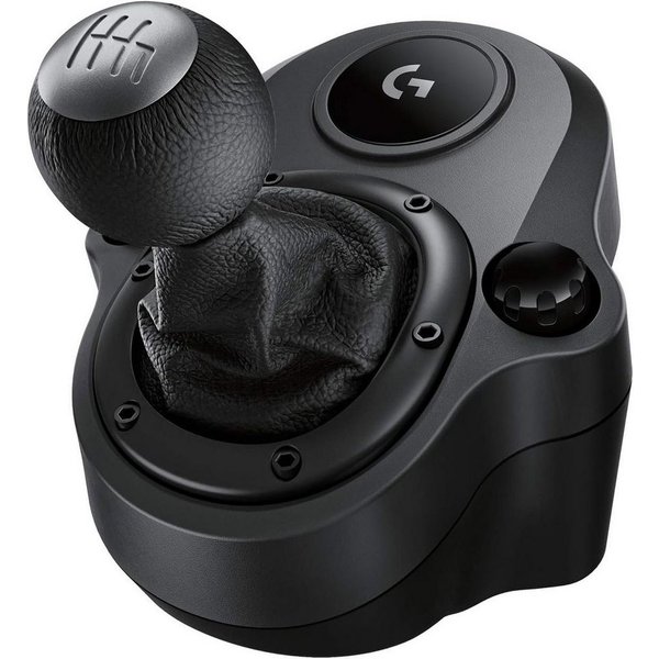 Logitech G Driving Force Shifter Schaltung Schalthebel Gangschaltung Gaming-Controller (Kompatibel mit G29, G920 & G923, 6 Gänge mit H-Schema, Schaltknauf aus E