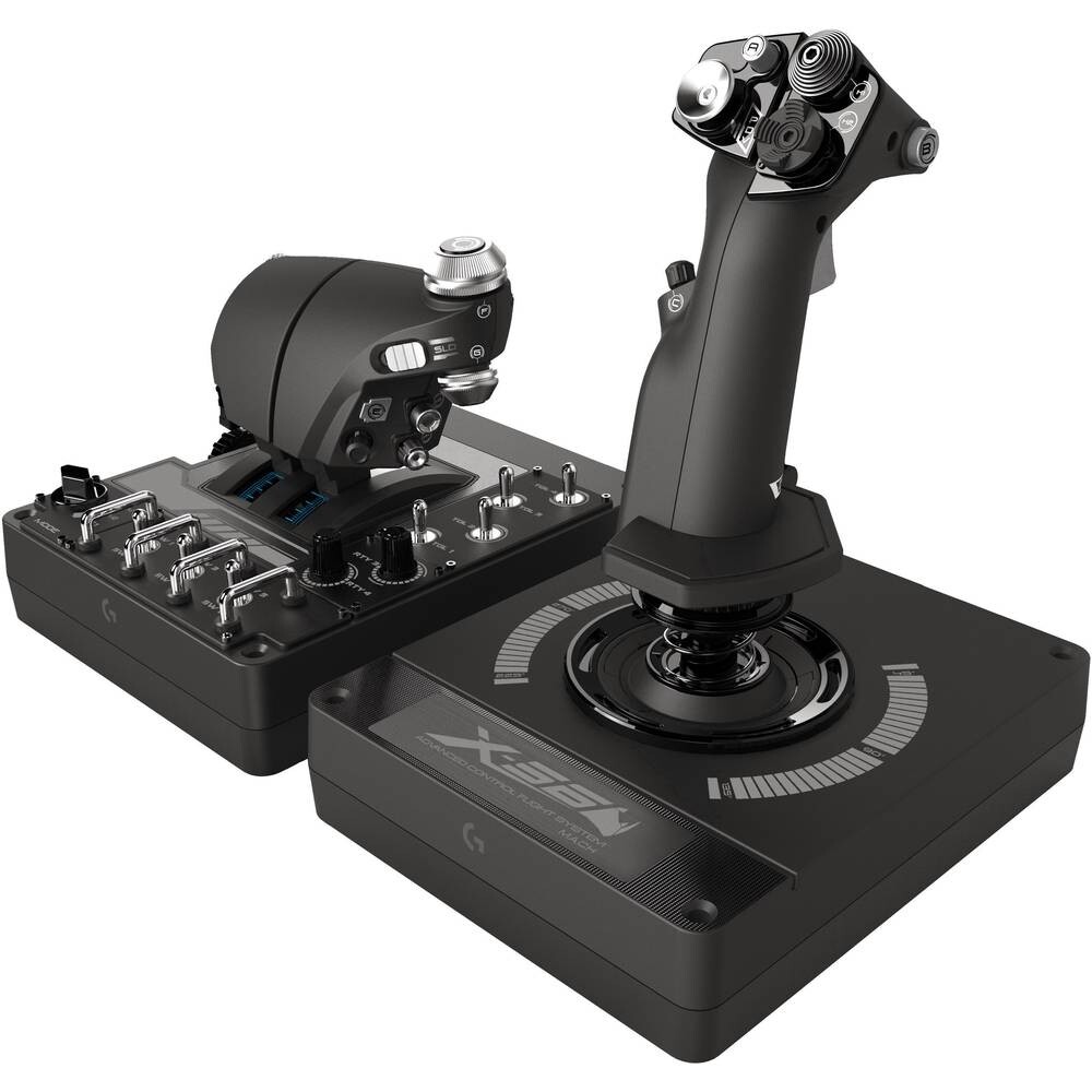 Logitech G X56 H.O.T.A.S. - Flugsimulator-Joystick - USB - schwarz