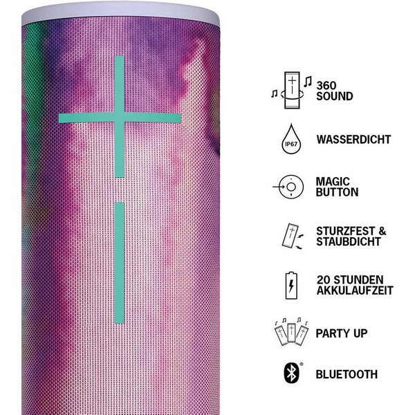 Logitech Ultimate Ears MEGABOOM 3 Tragberer Bluetooth-Lautsprecher, 360° Sound Bluetooth-Lautsprecher