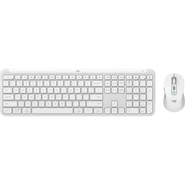 Logitech Wireless Keyboard+Mouse MK950 Signature Slim white