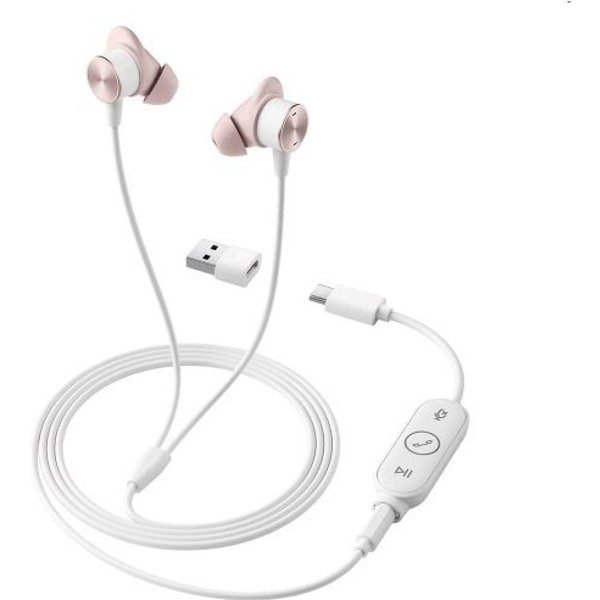 Logitech Zone Wired Earbuds In-Ear Kopfhörer USB-C,3,5mm, Verbindung USB-A In-Ear-Kopfhörer