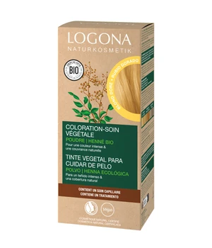 Logona Pflegende Pflanzen-Haarfarbe Pulver Goldblond Haarfarbe · 100 g