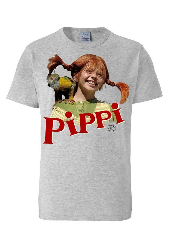 LOGOSHIRT T-Shirt Pippi Langstrumpf - Äffchen Herr Nilsson mit coolem Frontprint – Bild 3 von 5