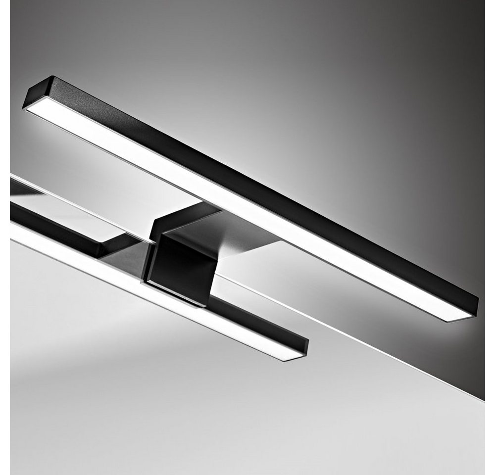 Lomadox Badmöbel-Set ADELAIDE-56-CASHMERE, (Spar-Set, 3-St., Hochschrank Doppelwaschtisch LED-Spiegel Keramikwaschbecken), 60cm Waschtisch mit Aufsatzwaschbecke – Bild 5 von 5