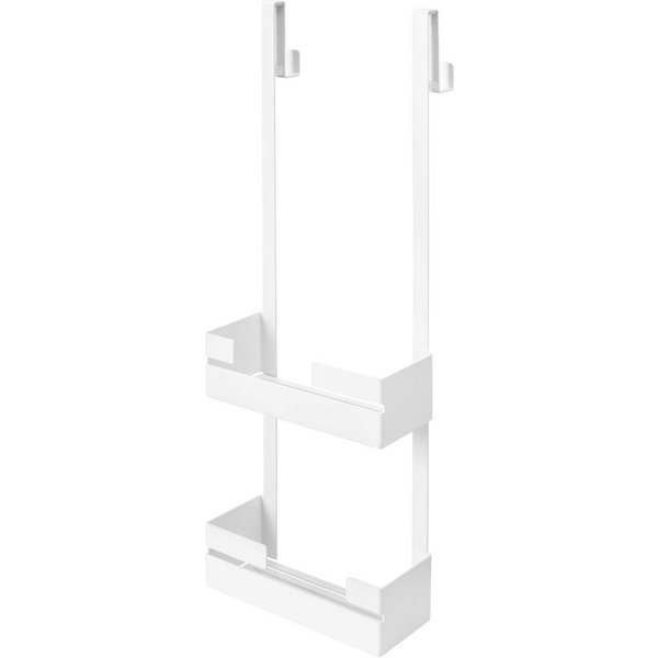 Lomadox Duschablage MOKKO-30, weiß matt für Duschkabinen geeignet 25/76/10 cm