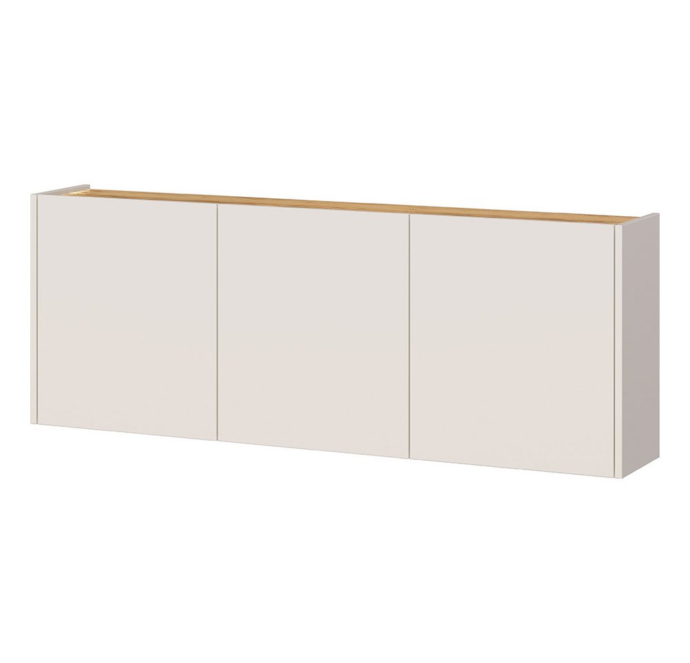Lomadox Garderoben-Set LAPUA-01, (Spar-Set, 2-St., Garderobenspiegel Schuhschrank), in kaschmir und Eiche, ideal für schmale Flure – Bild 3 von 5