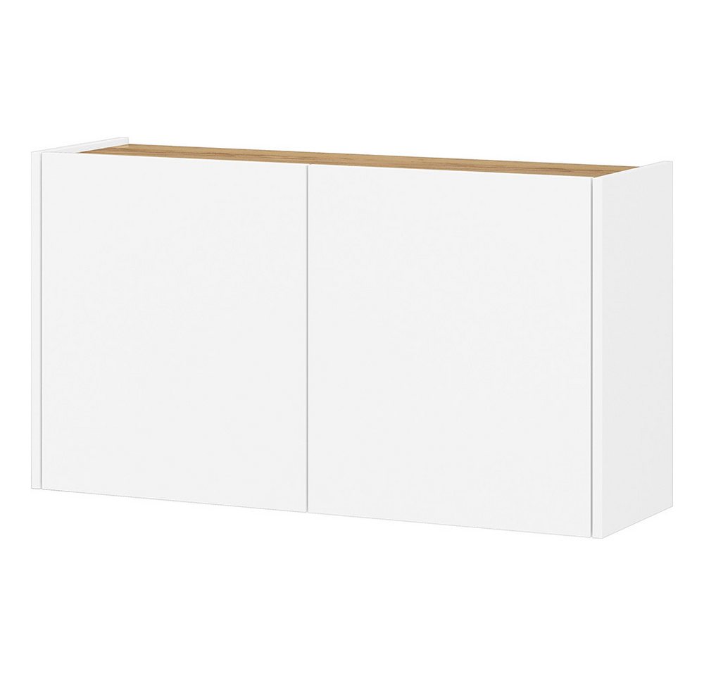 Lomadox Garderoben-Set LAPUA-01, (Spar-Set, 2-St., Garderobenspiegel Schuhschrank), in weiß und Eiche, geringe Tiefe für schmale Flure – Bild 5 von 5