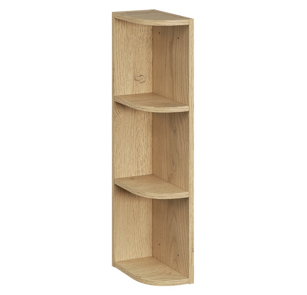 Lomadox Hängeschrank DURANGO-56 90 cm breit in Eiche und kaschmit, 2 Türen, 6 Fächer – Bild 3 von 5