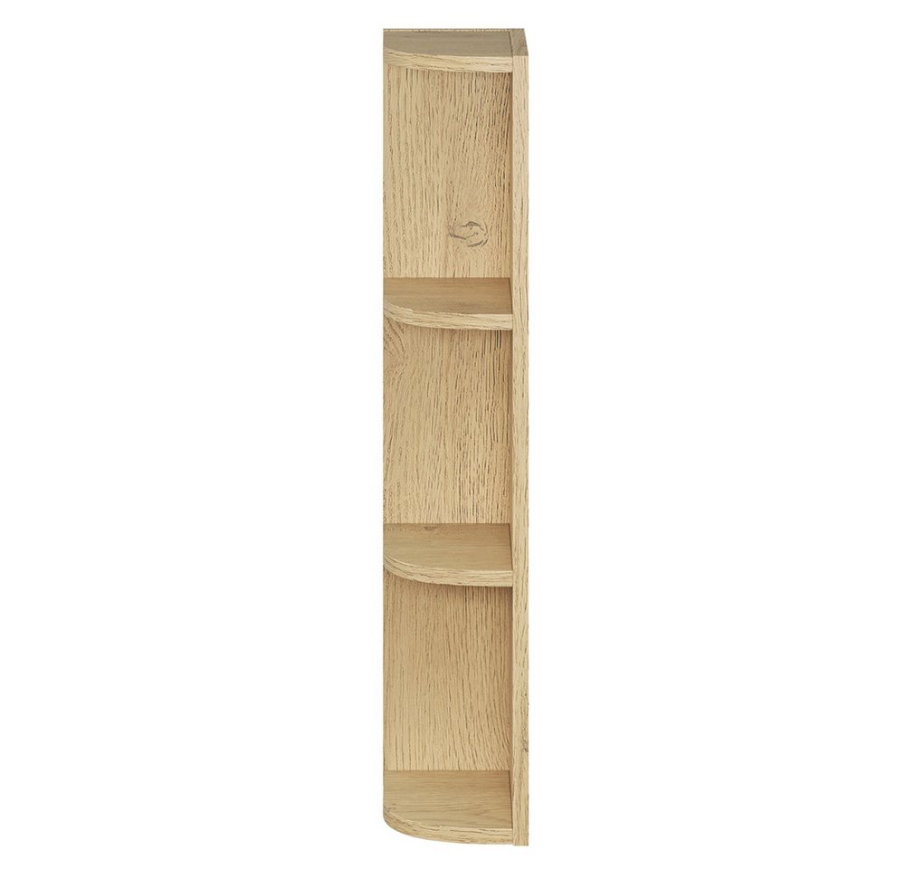 Lomadox Hängeschrank DURANGO-56 90 cm breit in Eiche und kaschmit, 2 Türen, 6 Fächer – Bild 4 von 5