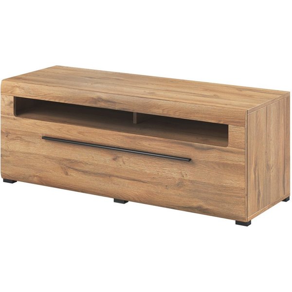 Lomadox Lowboard TURDA-83, TV Eiche Grandson Nb. modern mit Schubkasten, B/H/T: ca. 140/52/50 cm