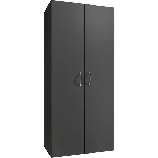 Lomadox Mehrzweckschrank MIAMI-43 graphit, 5 Einlegeböden, ca. 70/185/40 cm