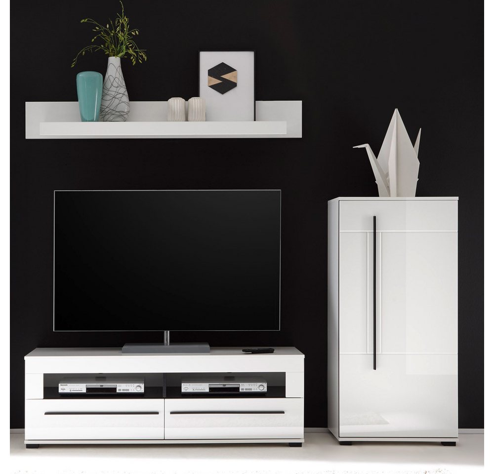 Lomadox Wandregal COLORADO-61, Wandboard Bücherregal Regal 200cm breit weiß – Bild 3 von 3