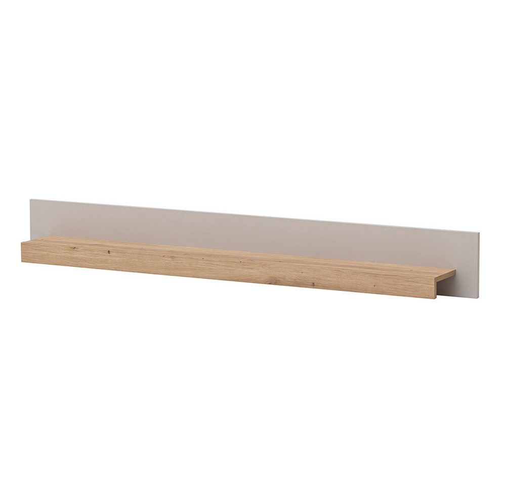 Lomadox Wandregal SITTEN-61, 189 cm, Eiche mit Kaschmir Beige, Ablagefläche für Deko – Bild 3 von 5