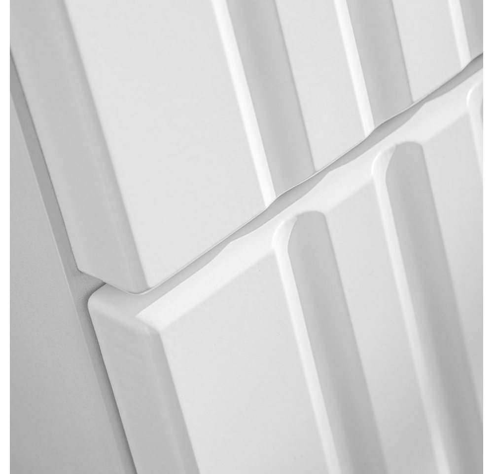 Lomadox Waschtisch ADELAIDE-56-WHITE, Badmöbel Waschtischunterschrank 60 cm matt weiß, Waschbecken Beton – Bild 2 von 5