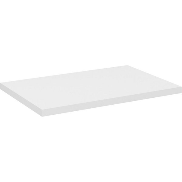Lomadox Waschtischplatte NEWPORT-56-WHITE, Abdeckplatte, weiß, ca. 60x40cm