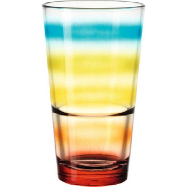 LEONARDO Longdrinkglas Leonardo Trinkglas Event Mehrfarbig (240 ml)