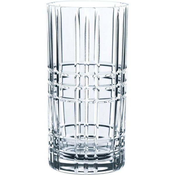 Nachtmann Longdrinkglas Nachtmann Square Longdrink 445ml 4er Set, Kristallglas