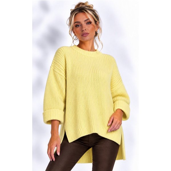 Worldclassca Longpullover WORLDCLASSCA Damen Oversize Strickpulllover Lang Pulli Neue Kollektion - Stilvolle und gemütliche Strickmode für Damen