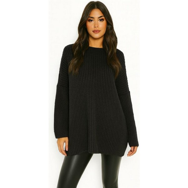 Worldclassca Longpullover WORLDCLASSCA Damen Oversize Strickpulllover Dick Lang Pulli Winter Neue Kollektion - Stilvolle und gemütliche Strickmode für Damen