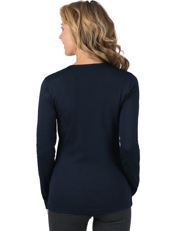 Trigema Longsleeve TRIGEMA Langarmshirt (1-tlg) – Bild 3 von 5