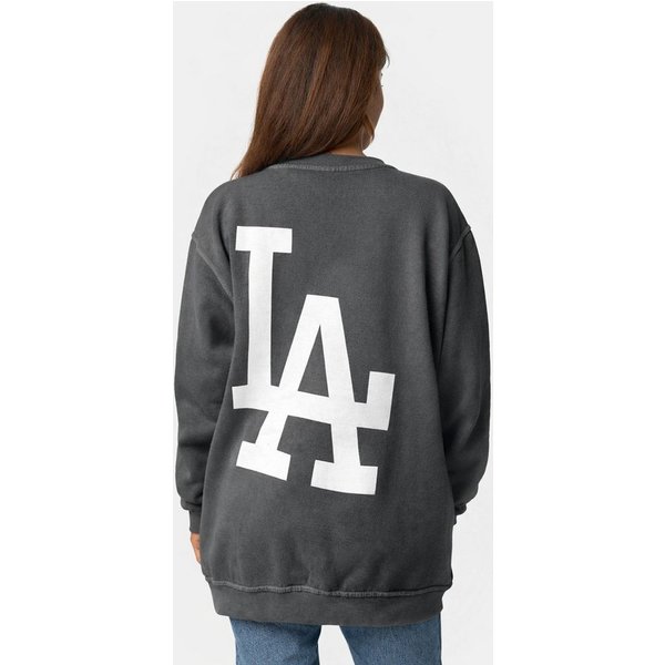 Worldclassca Longsweatshirt Worldclassca Oversized Sweatshirt LA Print Langarmshirt Pullover Neue Kollektion - Stilvolle und gemütliche Casual Mode für Damen