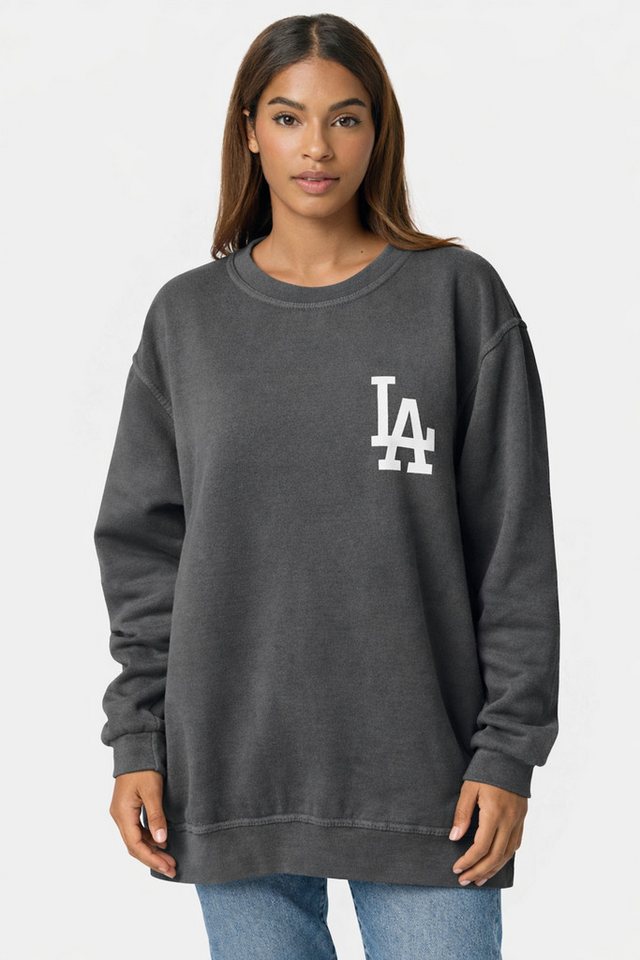 Worldclassca Longsweatshirt Worldclassca Oversized Sweatshirt LA Print Langarmshirt Pullover Neue Kollektion - Stilvolle und gemütliche Casual Mode für Damen – Bild 2 von 2
