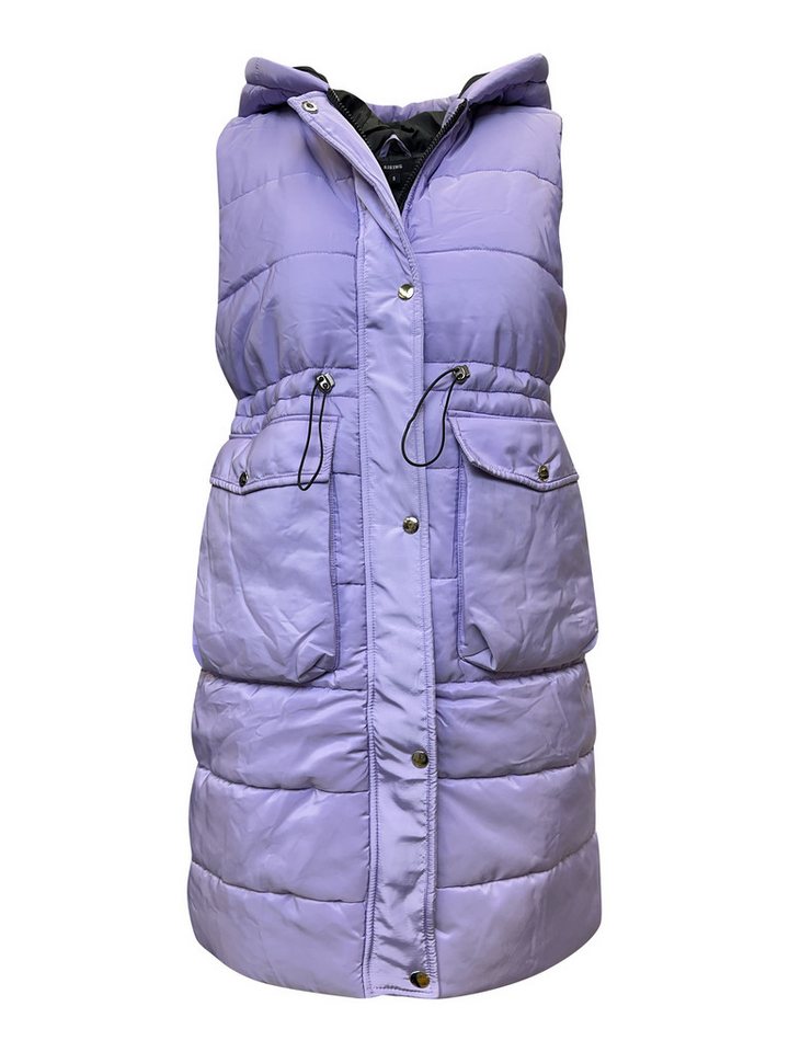 Worldclassca Longweste Worldclassca STEPPWESTE LANG KAPUZE ÄRMELLOS OURDOOR ÜBERGANGSJACKE – Bild 2 von 3