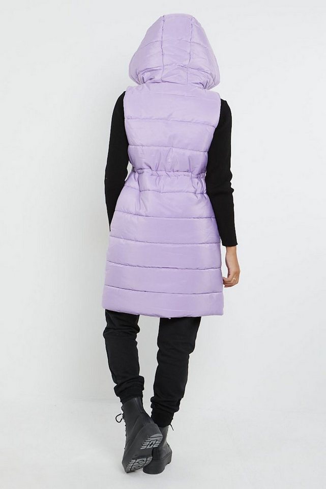 Worldclassca Longweste Worldclassca STEPPWESTE LANG KAPUZE ÄRMELLOS OURDOOR ÜBERGANGSJACKE – Bild 3 von 3