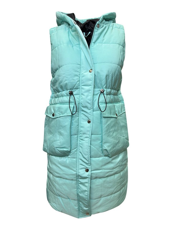 Worldclassca Longweste Worldclassca STEPPWESTE LANG KAPUZE ÄRMELLOS OURDOOR ÜBERGANGSJACKE – Bild 2 von 3