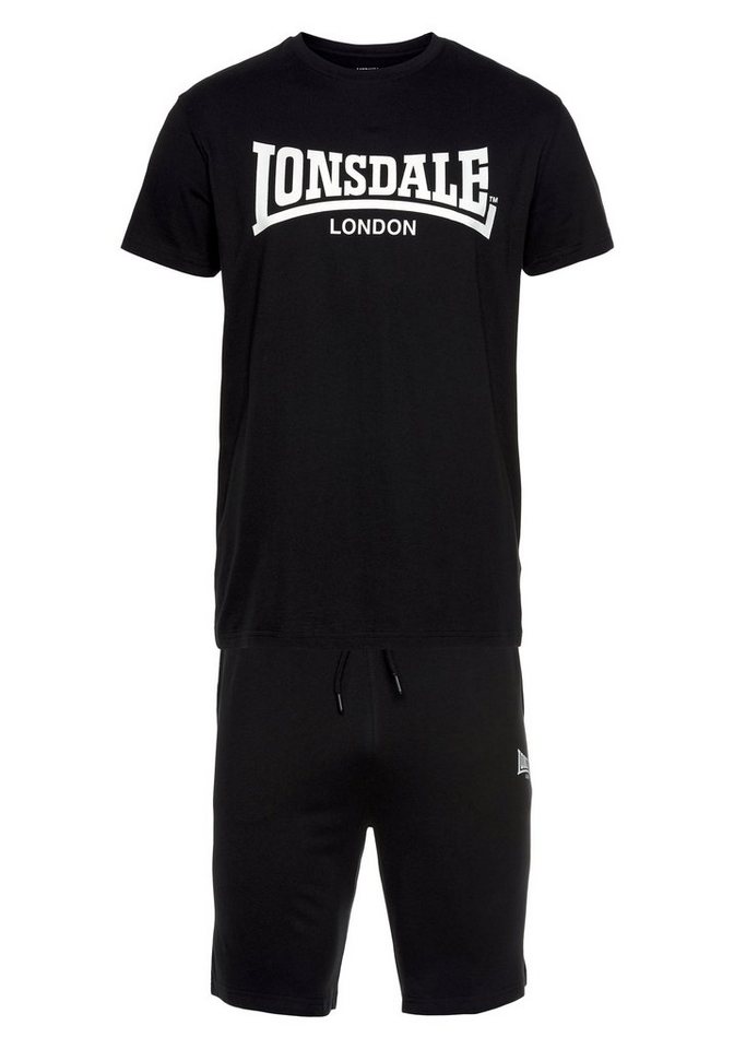 Lonsdale Freizeitanzug MOY (Packung, 2-tlg., mit T-Shirt), zweiteiliges Set mit T-Shirt und Shorts, unifarbenes Design – Bild 5 von 5