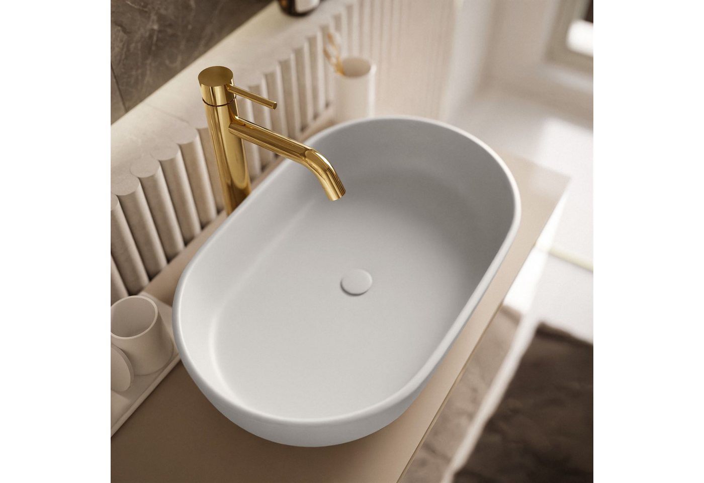 Lookway Badmöbel-Set AURORA KASCHMIR GOLD, 80x55x45 cm – Bild 4 von 5