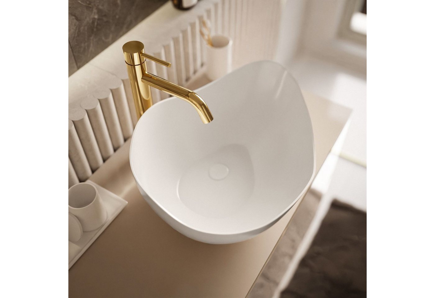 Lookway Badmöbel-Set AURORA KASCHMIR GOLD, 80x55x45 cm – Bild 5 von 5