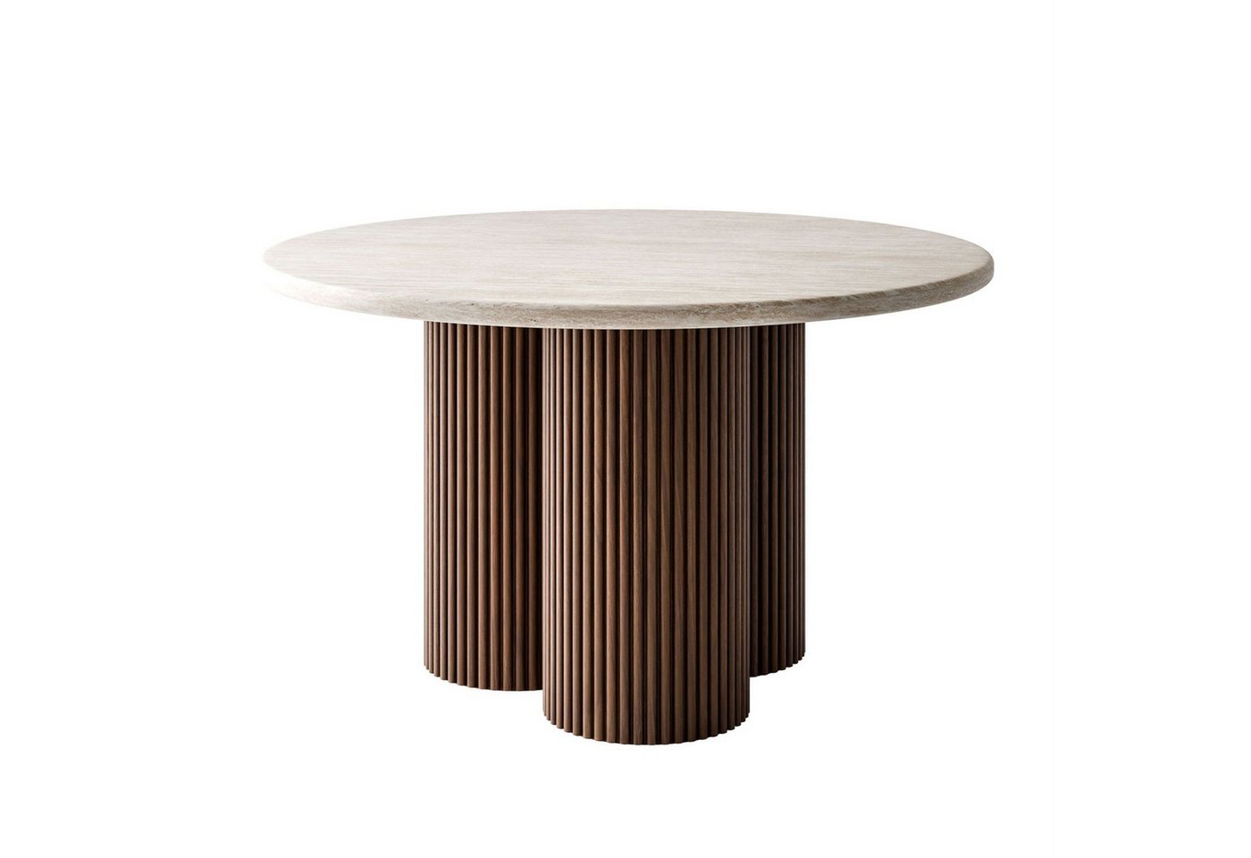 Lookway Couchtisch CANYON mit geriffeltem Sockel, 80x46 cm – Bild 5 von 5