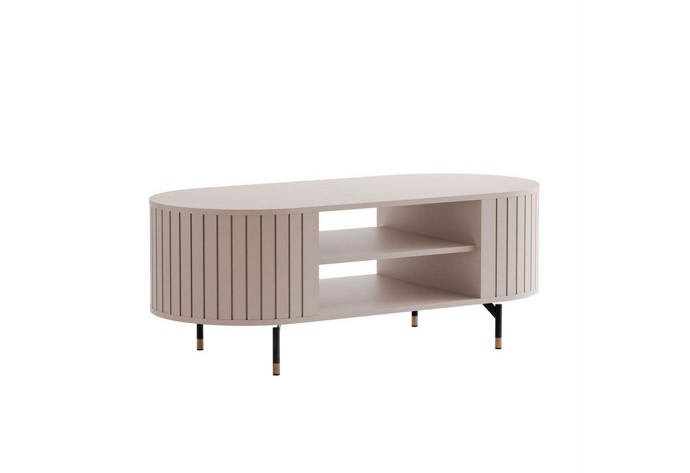 Lookway Couchtisch ELODIE mit Ablage – modern, elegant & funktional (1x Couchtisch), 104x47x56 cm – Bild 4 von 5